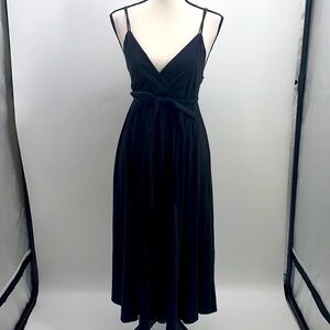 UEC Theory black midi dress 100% cotton size small